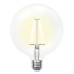 Лампа светодиодная филаментная Uniel E27 10W 4000K прозрачная LED-G125-10W/NW/E27/CL PLS02WH UL-00004859