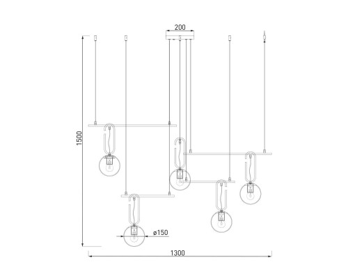 Подвесная люстра Eurosvet Riche 70143/5 белый Подвесная люстра Eurosvet Riche 70143/5 белый