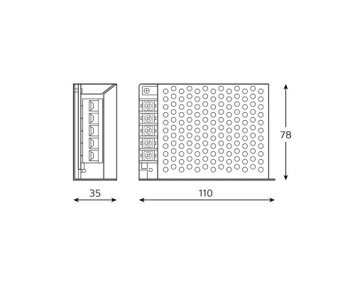 Блок питания Gauss 60W 12V IP20 BT503