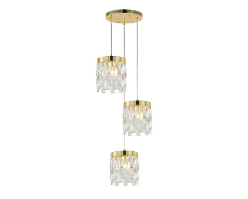 Подвесная люстра Indigo Anna V12029/3P Gold V000495