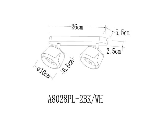 Спот Arte Lamp Amaks A8028PL-2WH
