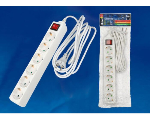 Удлинитель Uniel 6гн х 3м с/з Standard S-GCD6-3B 02939 Удлинитель Uniel 6гн х 3м с/з Standard S-GCD6-3B 02939