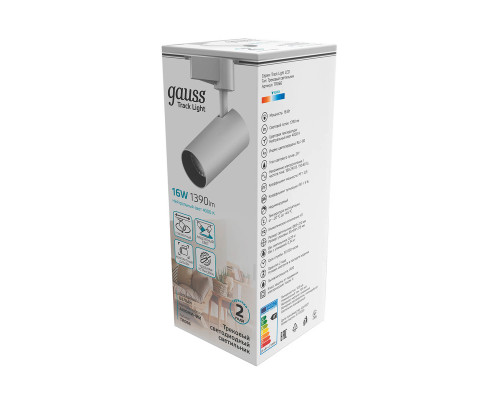 Трековый светодиодный светильник Gauss Track Light Led TR066 Трековый светодиодный светильник Gauss Track Light Led TR066