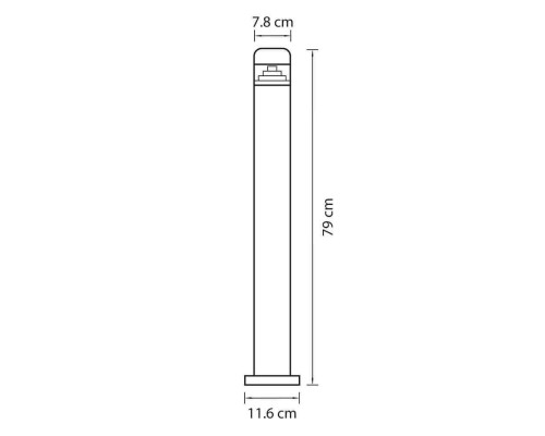 Уличный светодиодный светильник Lightstar Raggio 376705