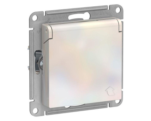 Розетка 2К+З Systeme Electric AtlasDesign 16A 250V со шторками и крышкой жемчужная ATN000446 Розетка 2К+З Systeme Electric AtlasDesign 16A 250V со шторками и крышкой жемчужная ATN000446
