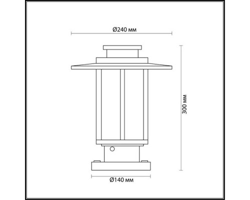 Уличный светильник Odeon Light Nature Mito 4047/1B