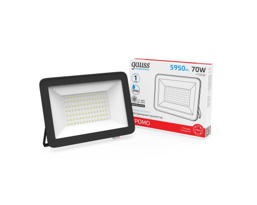 Прожектор светодиодный Gauss 70W 613100370