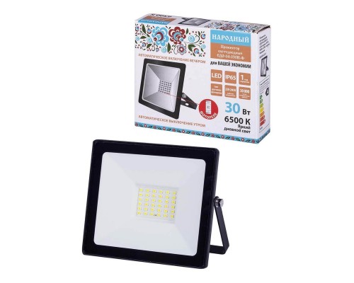 Прожектор светодиодный TDM Electric Народный СДО-04-030Н-Ф 30W 6500К SQ0336-0233 Прожектор светодиодный TDM Electric Народный СДО-04-030Н-Ф 30W 6500К SQ0336-0233
