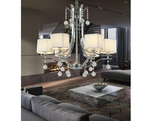 Подвесная люстра Lumina Deco Fontenea LDP 8443-6 CHR Подвесная люстра Lumina Deco Fontenea LDP 8443-6 CHR