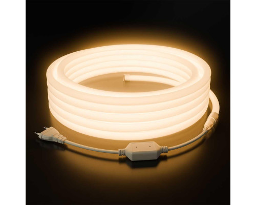 Комплект светодиодного НЕОНа Apeyron 220В, 6Вт/м, 300лм/м, 3000К, smd 2835, 144д/м, круглый d=14, 10м, IP65 (сетевой шнур, заглушка, крепеж - 10шт) 10