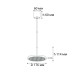 Подвесной светодиодный светильник Italline IT08-8022 white 3000K