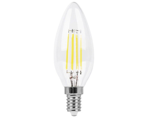 Лампа светодиодная филаментная Feron E14 11W 6400K прозрачная LB-713 38231 Лампа светодиодная филаментная Feron E14 11W 6400K прозрачная LB-713 38231
