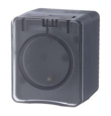 Розетка 2К+З Systeme Electric AtlasDesign 16A 250V со шторками антрацит ATN544045