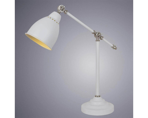 Настольная лампа Arte Lamp Braccio A2054LT-1WH Настольная лампа Arte Lamp Braccio A2054LT-1WH