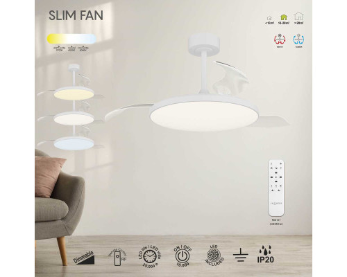 Люстра-вентилятор Mantra SLIM FAN 9006