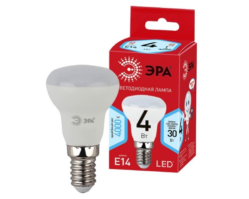 Лампа светодиодная ЭРА E14 4W 4000K матовая ECO LED R39-4W-840-E14 Б0020632