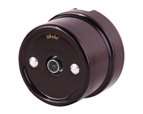 ТВ-розетка Werkel Retro коричневая WL18-02-05 4690389100734 ТВ-розетка Werkel Retro коричневая WL18-02-05 4690389100734