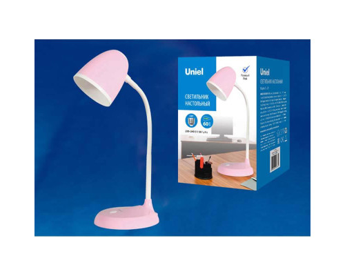 Настольная лампа Uniel Standard TLI-228 Pink E27 UL-00003653 Настольная лампа Uniel Standard TLI-228 Pink E27 UL-00003653