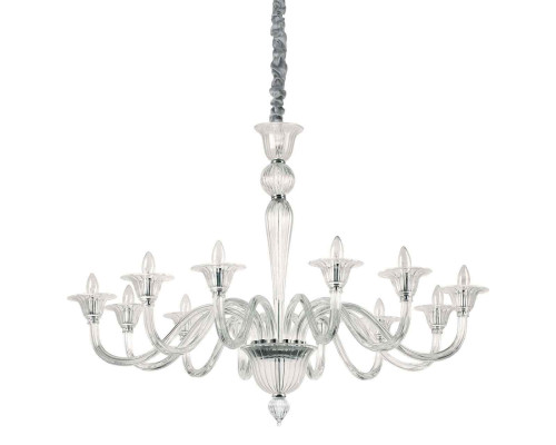 Подвесная люстра Ideal Lux Brigitta SP12 Trasparente 199375 Подвесная люстра Ideal Lux Brigitta SP12 Trasparente 199375