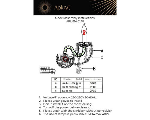 Бра Aployt Marunia APL.814.01.01