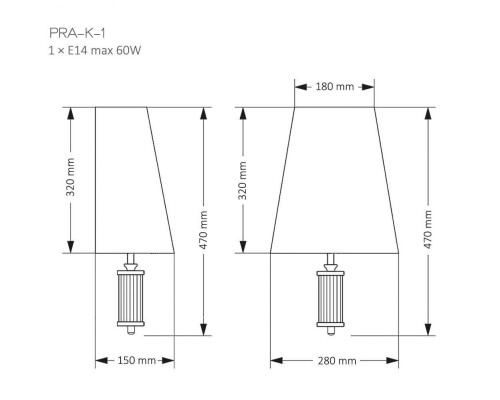 Настенный светильник KUTEK MOOD Prato PRA-K-1(Z) Настенный светильник KUTEK MOOD Prato PRA-K-1(Z)