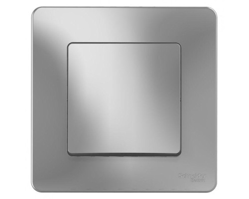 Переключатель одноклавишный проходной Systeme Electric Blanca 10A 250V алюминий BLNVS010603 Переключатель одноклавишный проходной Systeme Electric Blanca 10A 250V алюминий BLNVS010603