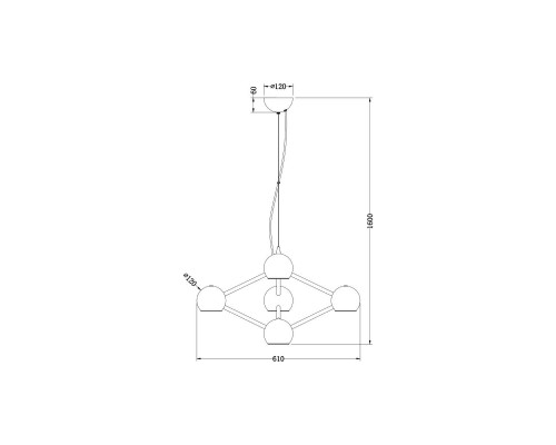 Подвесная люстра Vele Luce Azore VL5173P06