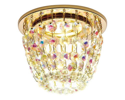 Встраиваемый светильник Ambrella light Crystal K2075 G/PR Встраиваемый светильник Ambrella light Crystal K2075 G/PR