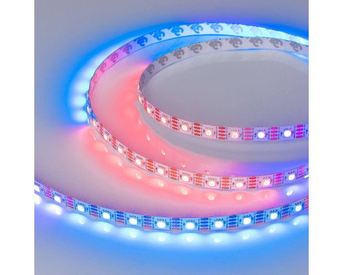 Светодиодная лента Arlight 9,3W/m 60LED/m 5060SMD разноцветная 5M SPI-B60-10mm 12V RGB-PX1-RAM 033437 Светодиодная лента Arlight 9,3W/m 60LED/m 5060SMD разноцветная 5M SPI-B60-10mm 12V RGB-PX1-RAM 033437