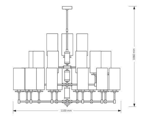 Подвесная люстра KUTEK MOOD Empoli EMP-ZW-12+6+3(ZM) Подвесная люстра KUTEK MOOD Empoli EMP-ZW-12+6+3(ZM)