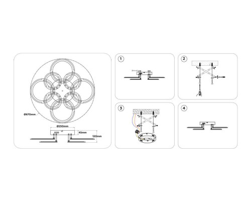 Светильник потолочный Ambrella light ACRYLICA FA8945 Светильник потолочный Ambrella light ACRYLICA FA8945