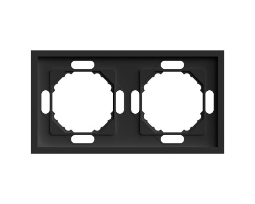 Рамка STEKKER, PFR00-5002-05 2-местная, серия Эмили, черный уголь, soft touch 49859 Рамка STEKKER, PFR00-5002-05 2-местная, серия Эмили, черный уголь, soft touch 49859