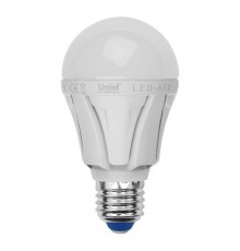 Лампа светодиодная Uniel E27 10W 3000K матовая LED-A60 10W/WW/E27/FR PLP01WH UL-00001524