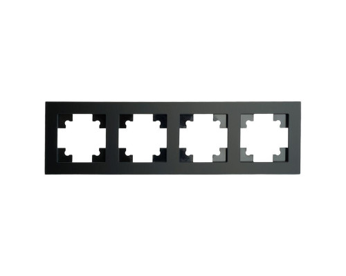 Рамка 4-постовая Stekker Катрин черный матовый GFR00-7004-05М 49603 Рамка 4-постовая Stekker Катрин черный матовый GFR00-7004-05М 49603