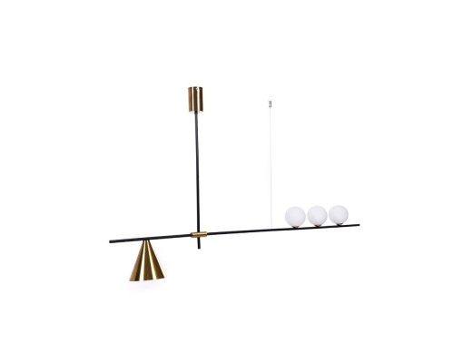 Подвесной светильник Lumina Deco Renzo LDP 6043-4 BK+MD Подвесной светильник Lumina Deco Renzo LDP 6043-4 BK+MD