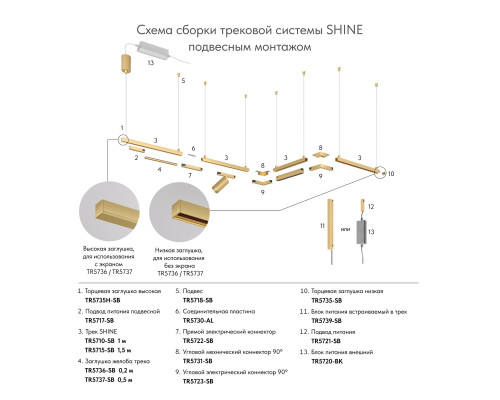 Вставка декоративная Denkirs Shine Base TR5737-SB