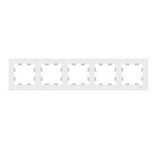 Рамка 5-постовая Systeme Electric AtlasDesign белая ATN000105