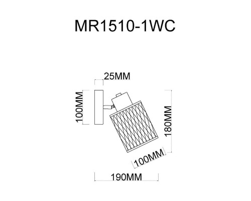 Спот MyFar Cathy MR1510-1WC