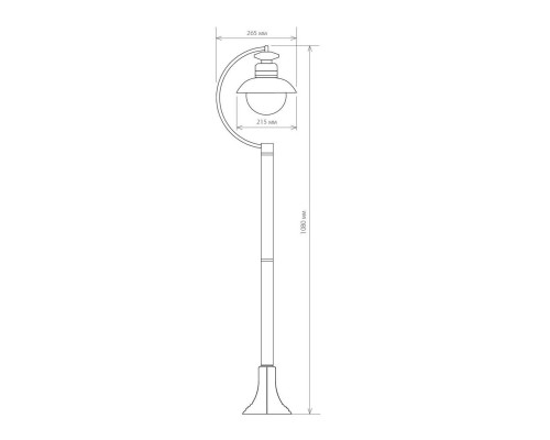 Уличный cветильник Elektrostandard Talli F GL 3002F черный a038485