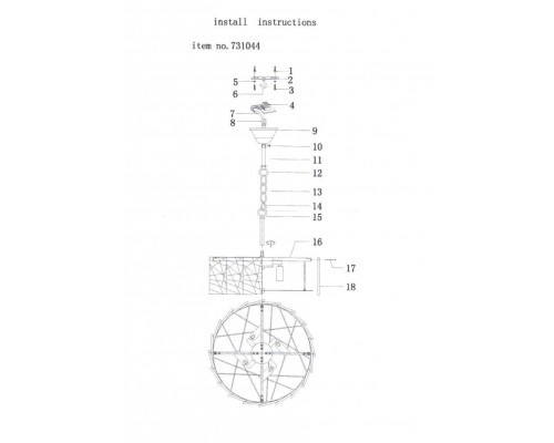 Подвесной светильник Lightstar Varese 731044