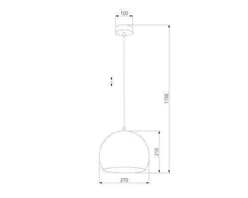 Подвесной светильник TK Lighting 3434 Yoda Gold