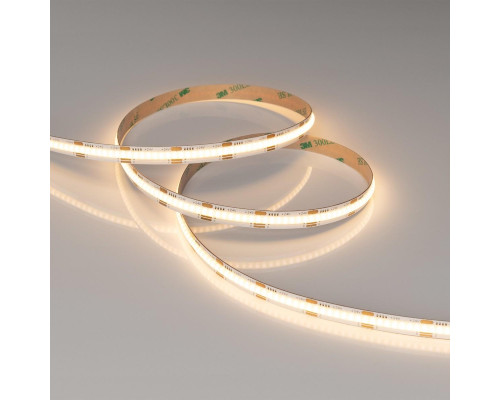 Светодиодная лента Arlight 16,5W/m 576LED/m CSPSMD теплый белый 5M COB-X576-10mm 24V White-MIX 036206