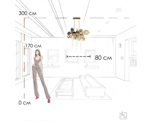Подвесная люстра LOFT IT Britannica 10401/800L Подвесная люстра LOFT IT Britannica 10401/800L