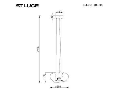 Подвесной светодиодный светильник ST Luce Foray SL6019.303.01 Подвесной светодиодный светильник ST Luce Foray SL6019.303.01