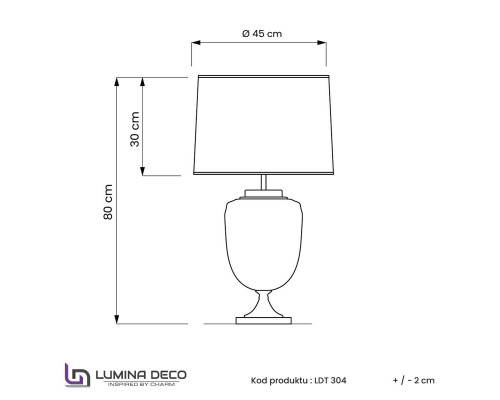 Настольная лампа Lumina Deco Olimpia LDT 304 CHR+WT Настольная лампа Lumina Deco Olimpia LDT 304 CHR+WT