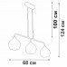 Подвесной светильник Vitaluce V48130-13/3S