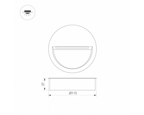 Уличный светодиодный светильник Arlight LTD-Trail-R115-4W Warm3000 029962