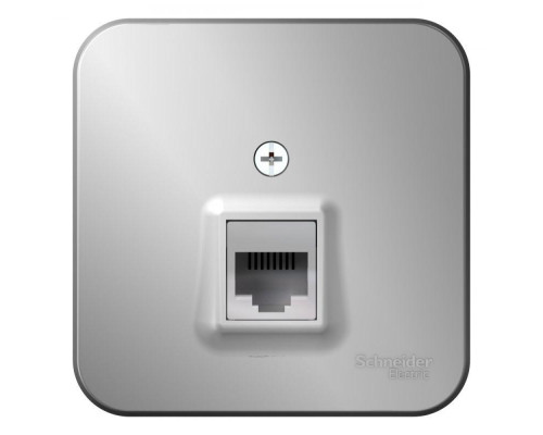 Розетка компьютерная RJ45 Systeme Electric Blanca 5e кат UTP алюминий BLNIA045003 Розетка компьютерная RJ45 Systeme Electric Blanca 5e кат UTP алюминий BLNIA045003