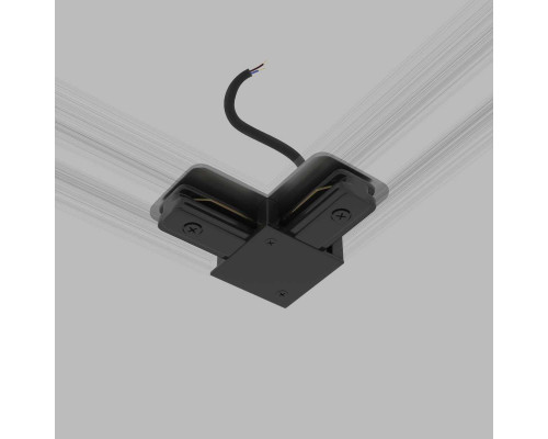 Коннектор угловой с вводом питания для однофазного шинопровода Elektrostandard Basic System a071303 Коннектор угловой с вводом питания для однофазного шинопровода Elektrostandard Basic System a071303