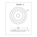 Потолочный светодиодный светильник MyFar Ceiling Button MR9000-CL